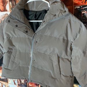 reflective puffer jacket